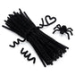 Black Pipe Cleaners 200 Pieces Chenille Stems for DIY Art Decorations Creative Craft (6 mm x 12 Inch)