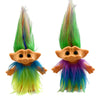 Yintlilocn 2pcs 3.9" Retro Vintage Troll Dolls Set Lucky Troll Doll