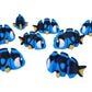 5-Pack Mini Tropical Fish Collectibles - Unique Ocean-Inspired Desk Decor and Shelf Display - 3D Printed in Canada