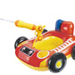 Big Summer Inflatable Fire Truck Pool Floats for Kids with Built-in Squirt Gun, Inflatable Toddler Pool Toys for Children Aged 3-8 Years