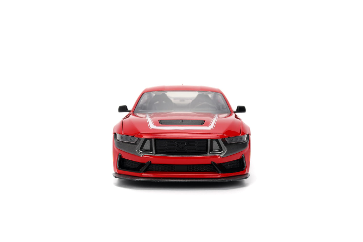 Jada Toys Bigtime Muscle 1:24 2024 Ford Mustang Dark Horse Die-cast Car - Opening Doors, Hood, Trunk, Rubber Tires(Glossy Red)