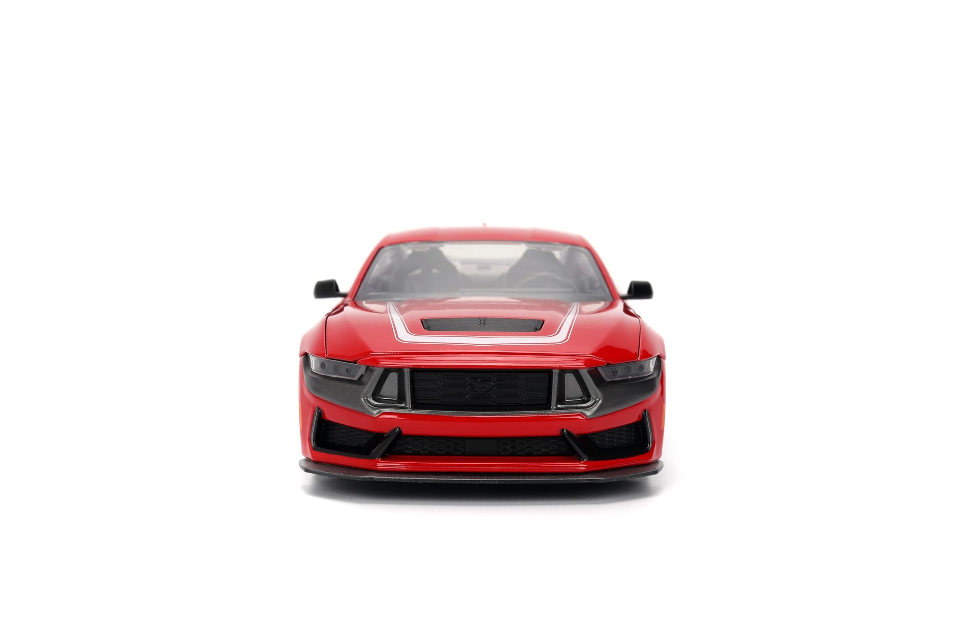Jada Toys Bigtime Muscle 1:24 2024 Ford Mustang Dark Horse Die-cast Car - Opening Doors, Hood, Trunk, Rubber Tires(Glossy Red)