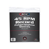 BCW 4 Mil Record Sleeves (7 Inch) | Clear Polypropylene Vinyl Album Protectors for 45 RPM | Archival Quality, Acid-Free Design | Premium Outer Sleeves