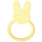 C.R. Gibson 100% Food Grade Silicone Bunny Baby Teether for Infants, 2.75" x 4.25", Multicolor
