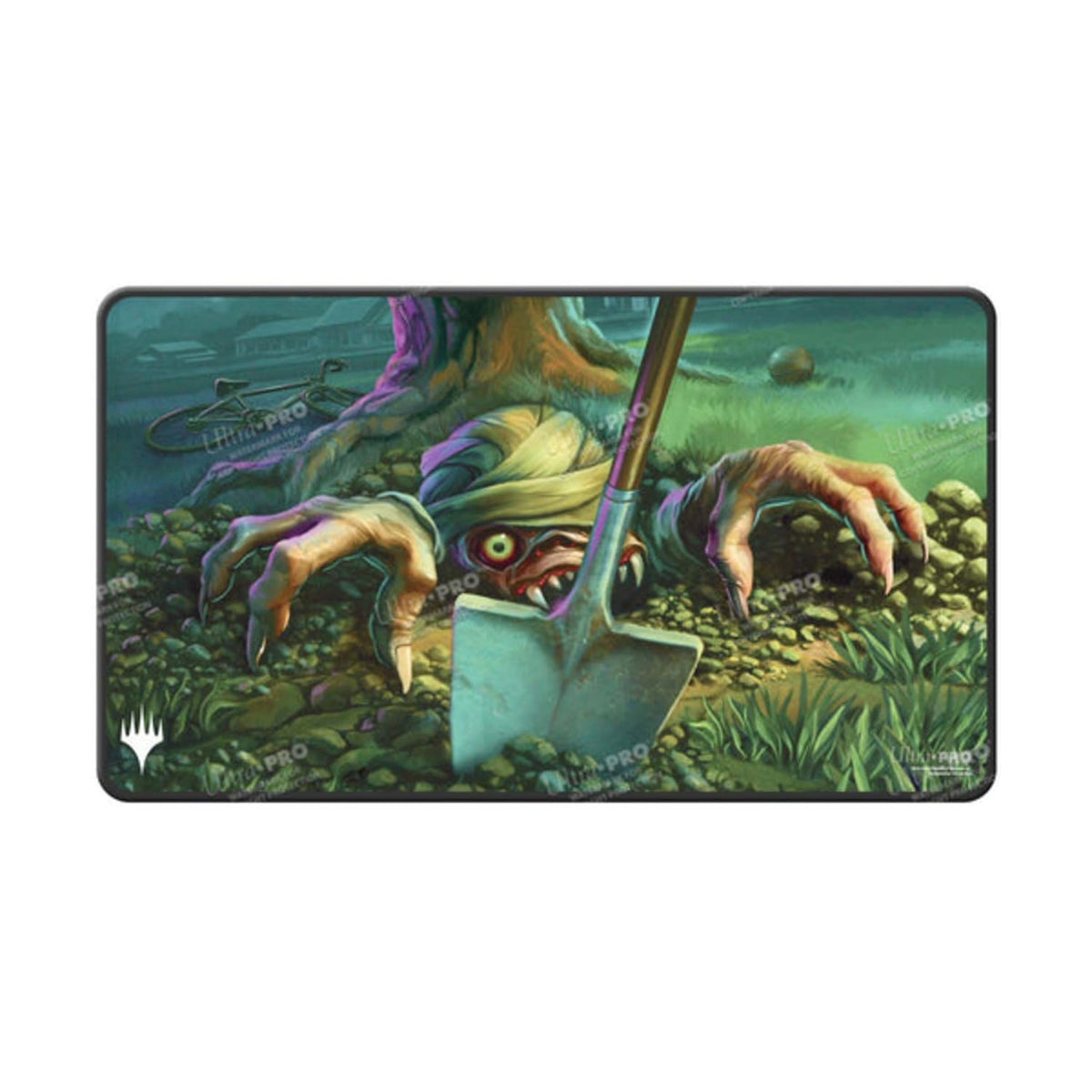 Ultra PRO - MTG Duskmourn Black Stitched Playmat Ft. Exhume for Magic: The Gathering, Use as Mousepad, Desk Mat, Protects MTG Cards During Gameplay