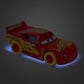 Disney Store Official Cars Light-Up Pullback Die Cast Set - Featuring Lightning McQueen, Jackson Storm, Chase Racelott - Neon Lights Set with Light-Up