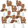 Big Dot of Happiness Western Hoedown - Wild West Cowboy Party Centerpiece Sticks - Showstopper Table Toppers - 35 Pieces