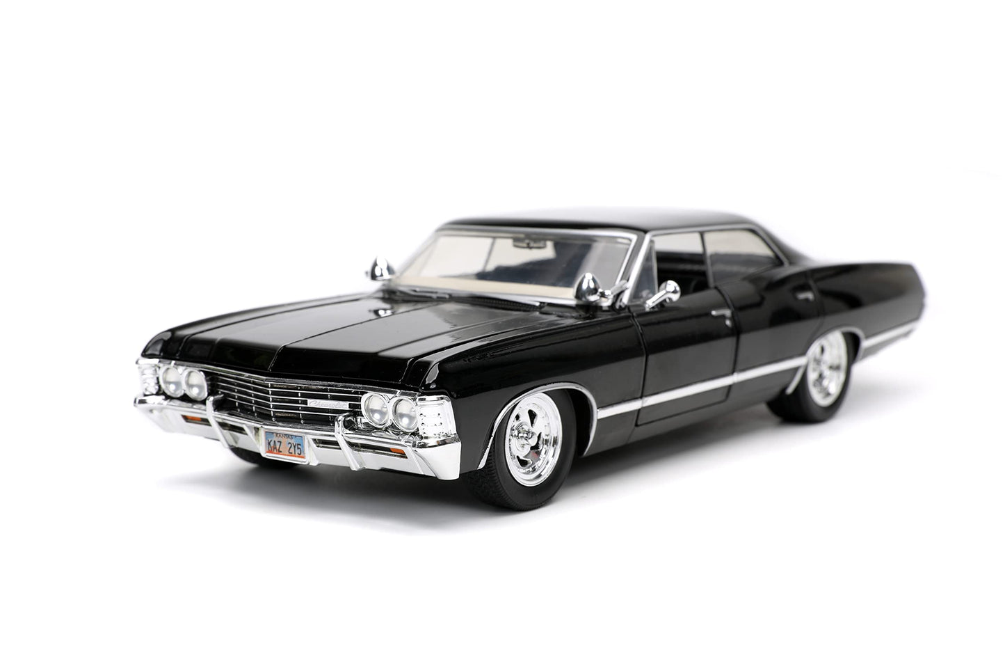 Jada Supernatural 1:24 1967 Chevy Impala Die-cast Car w/Dean Winchester Die-cast Figure, Toys for Kids and Adults