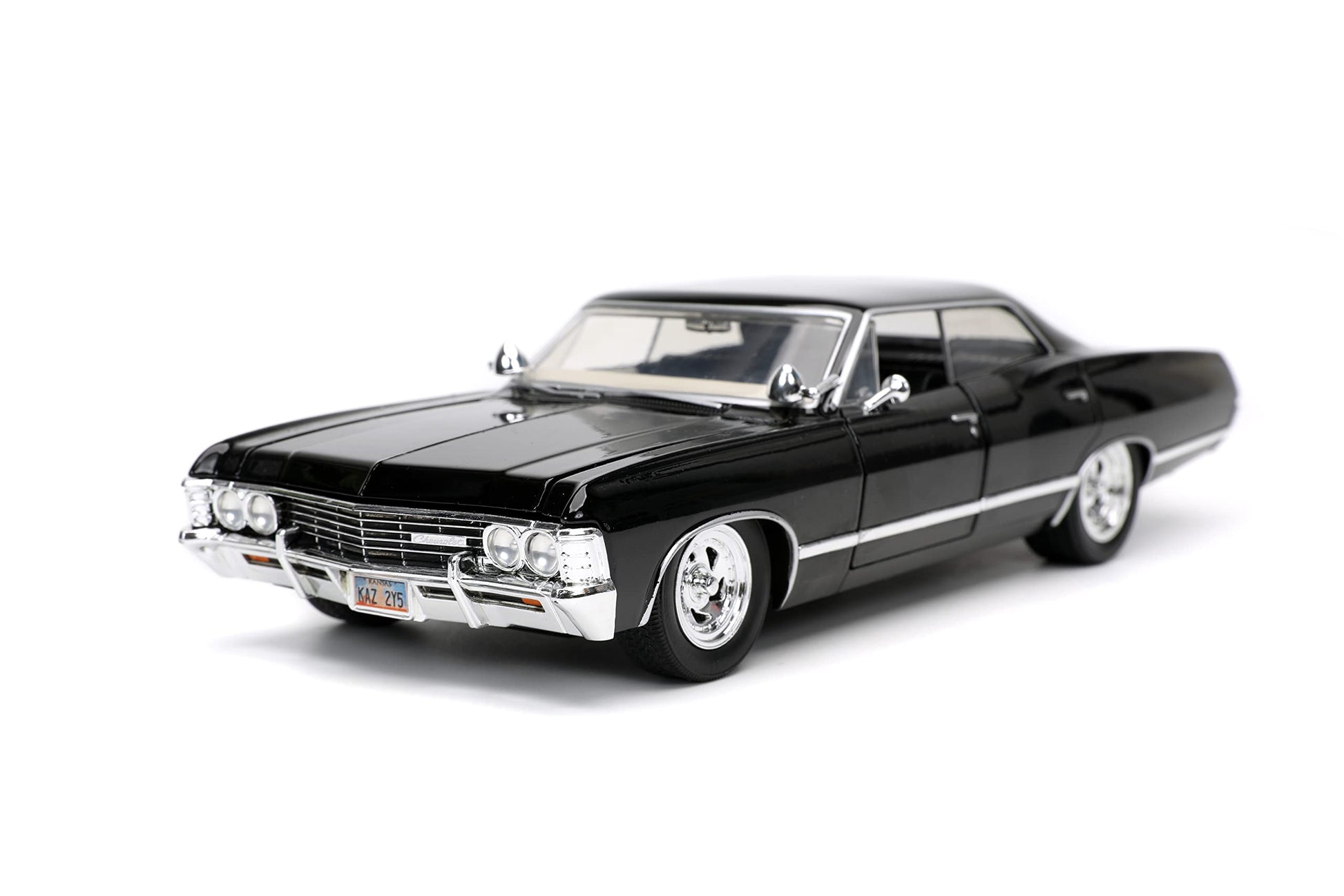 Jada Supernatural 1:24 1967 Chevy Impala Die-cast Car w/Dean Winchester Die-cast Figure, Toys for Kids and Adults
