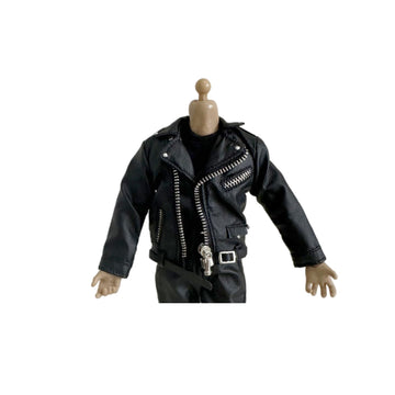 1/12 Action Figure Clothes,Leather Jacket for 6 inch Male Action Figures,1:12 sacle Miniature Doll Clothing (Leather Jacket)