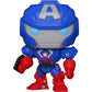 Capta i n Ameri c a: Fun ko P o p ! Vinyl Figurine Bundle with 1 Compatible 'ToysDiva' Graphic Protector (829-55233 - B)