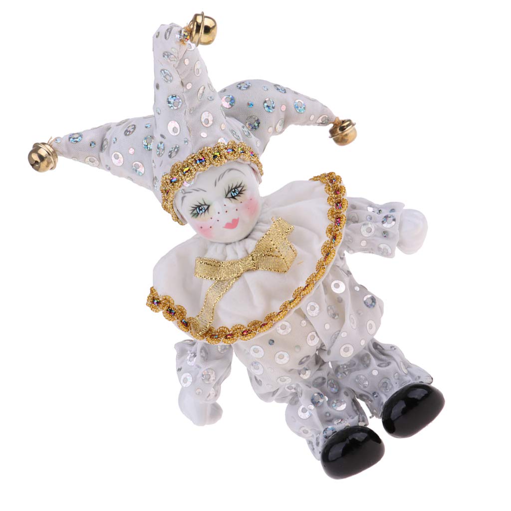 SM SunniMix 8inch Lovely Porcelain Dolls Italian Dolls Model Standing Doll Desktop Decoration Collectibles White