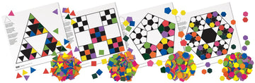 Roylco Fractal Mosaics for Kids - Hands-On Math & Art Pattern Building Set for Early STEM/STEAM Learning, Fractal Exploration & Creative Design