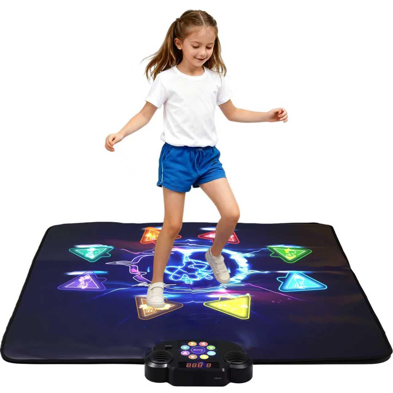 LivelyCove Wireless Bluetooth Dance Mat | Built-in Music 8 Games 3 Levels | Gifts for Kids Birthday Christmas Children's Day | Boys Girls 3-15 Years