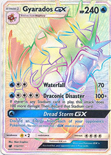 Pokemon Gyarados-GX - 112/111 - Secret Rare - Sun & Moon: Crimson Invasion