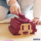 KAPLA 40 Squares Purple - Wooden Construction Set - 40 Purple Colored Building Planks