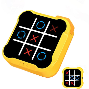 Tic Tac Toe, 4 in 1 Handheld Educational Game Machine, Electronic Tic Tac Toe Game for Education and Memory Growth, Home, Toy Board Game for Kids