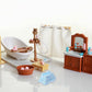 Blue 1/12 Miniature Bathroom Towels Dollhouse Decoration Accessories, DIY Micro Landscaping Decor