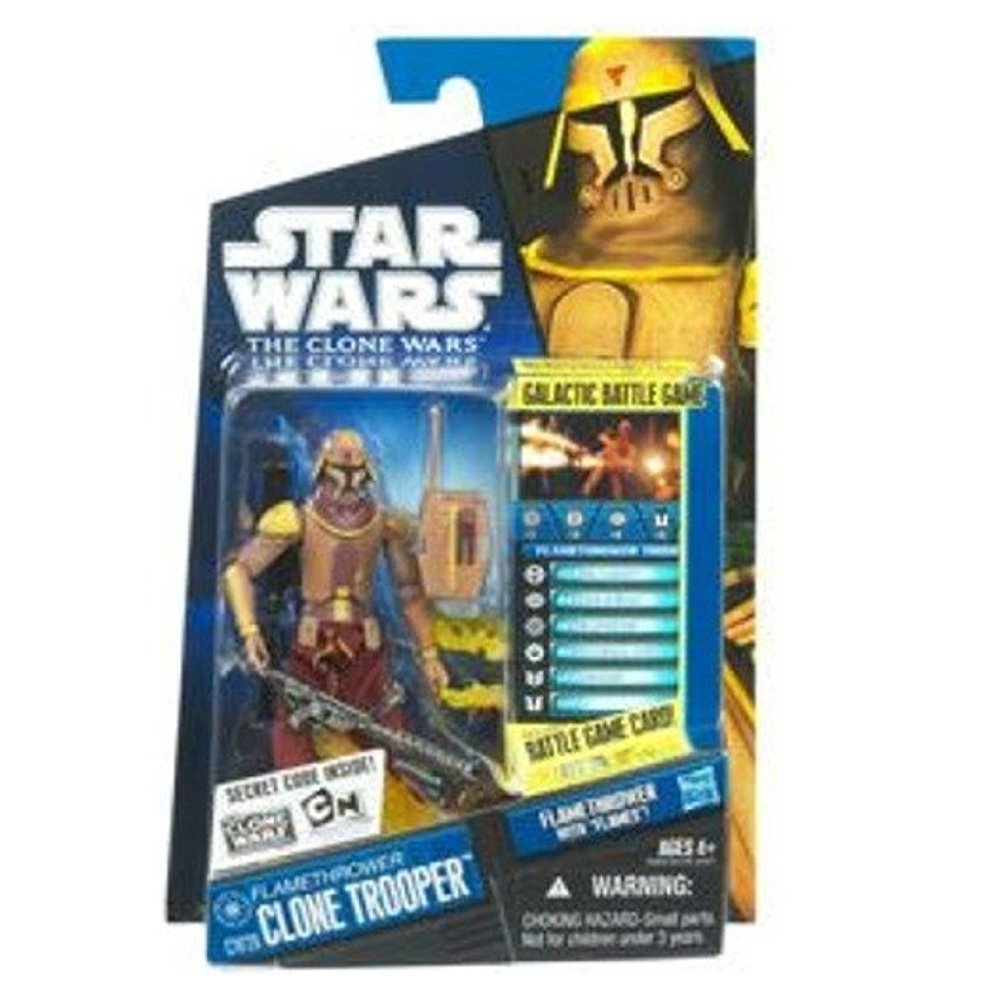Star Wars Clone Wars Animated 2010 Figure Flamethrower Clone Trooper #26