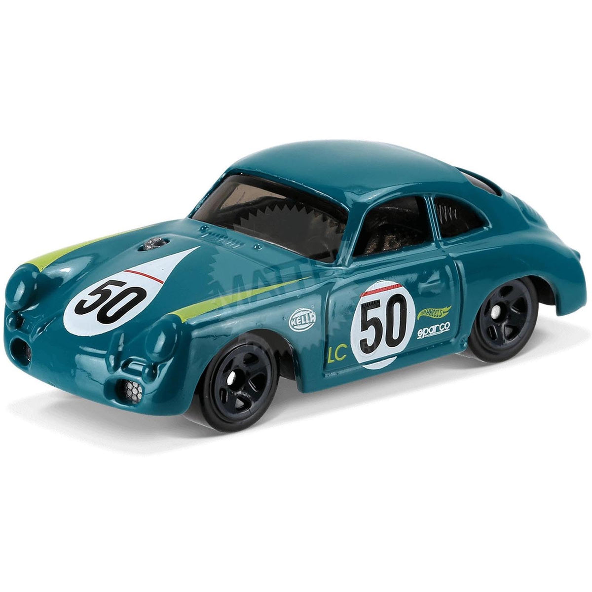 Hot Wheels Porsche 356A Outlaw 1:64 Scale Car, Turquoise, 325/365, 2017 Nightburnerz Series, Kids Aged 3 and Above