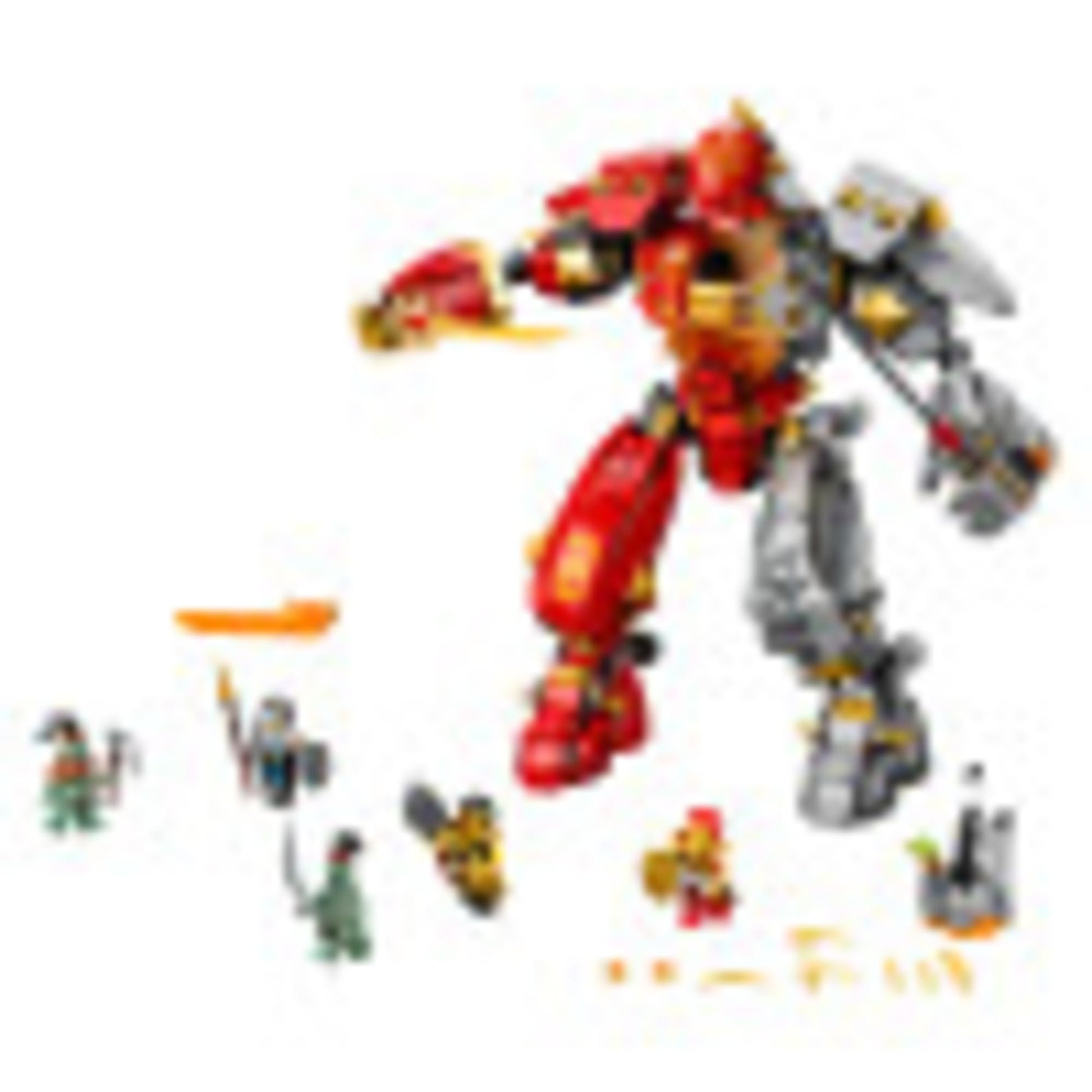 LEGO NINJAGO Fire Stone Mech 71720 Building Kit Featuring Ninja Mech (968 Pieces)
