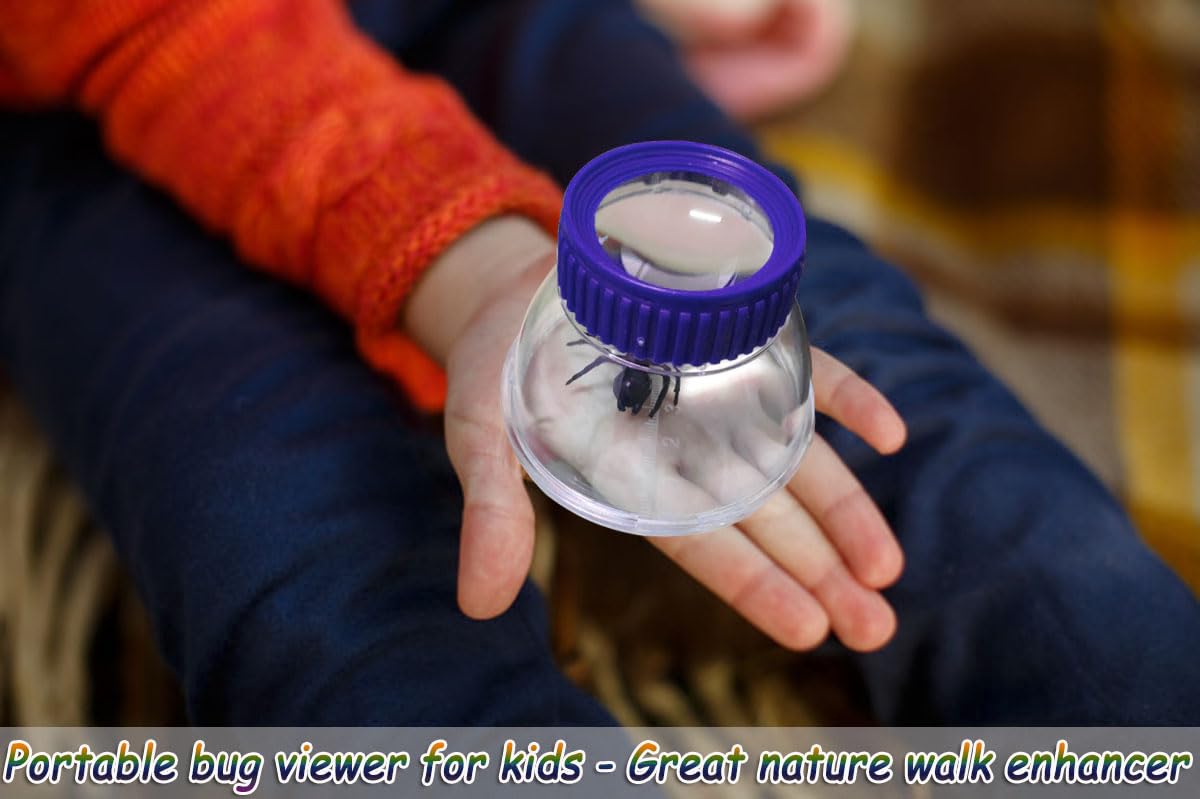 5X Magnifier Bug Viewer, Bugs Habitat Magnifying Bug Jar for Kids