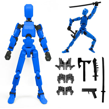 Dumwick Titan13 Action Figure, Lucky Robot 13 Action Figure,3D Printed Multi-Jointed Movable Action Figures,Dummy Robot 13 Figure Creative Gifts