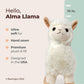 Bearington Llama Stuffed Animal - 10" Soft Llama Plush Alpaca Stuffies Toys for Kids, Boys & Girls - Alma