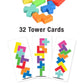 BUILDZI by TENZI - The Fast Stacking Building Block Game for the Whole Family - 2 to 4 Players Ages 6 to 96 - Plus Fun Party Games for up to 8 Players