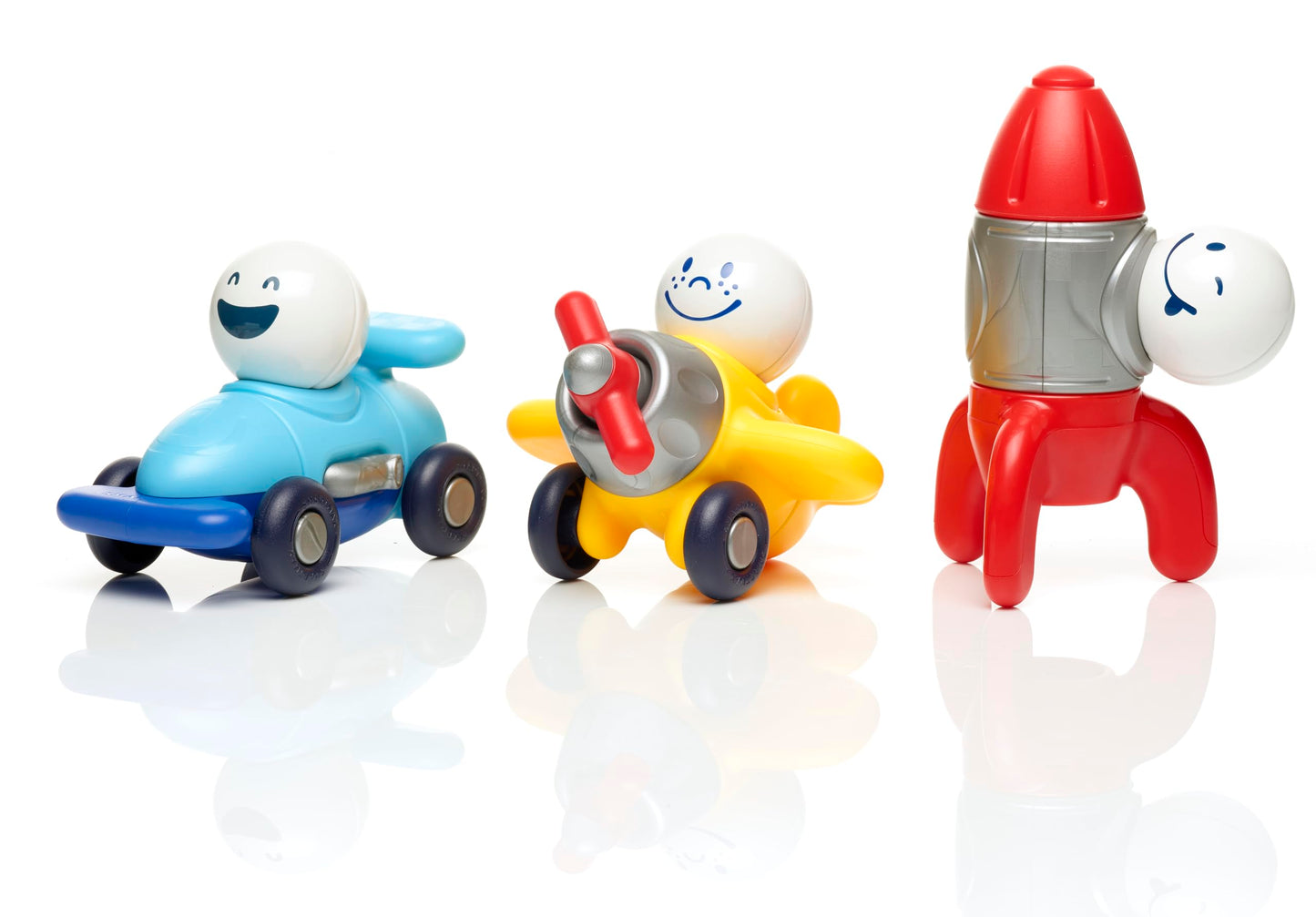 SmartMax My First Explorers Magnetic Vehicle Building Set for Toddlers Ages 1-5