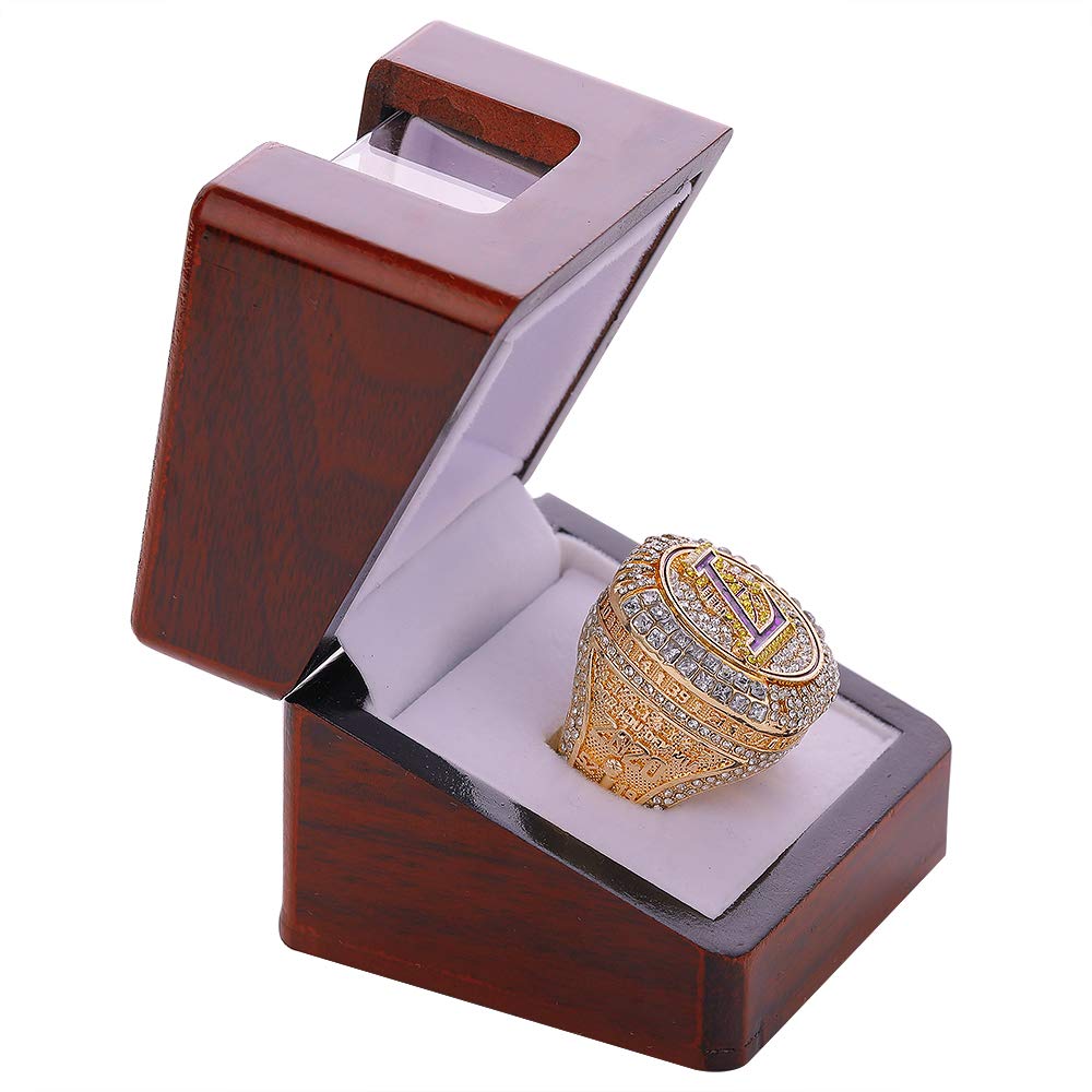 NW Championship Ring Display Case Single Box Real Wood |Single Stand 1 Slot| Gift for Sports Fans