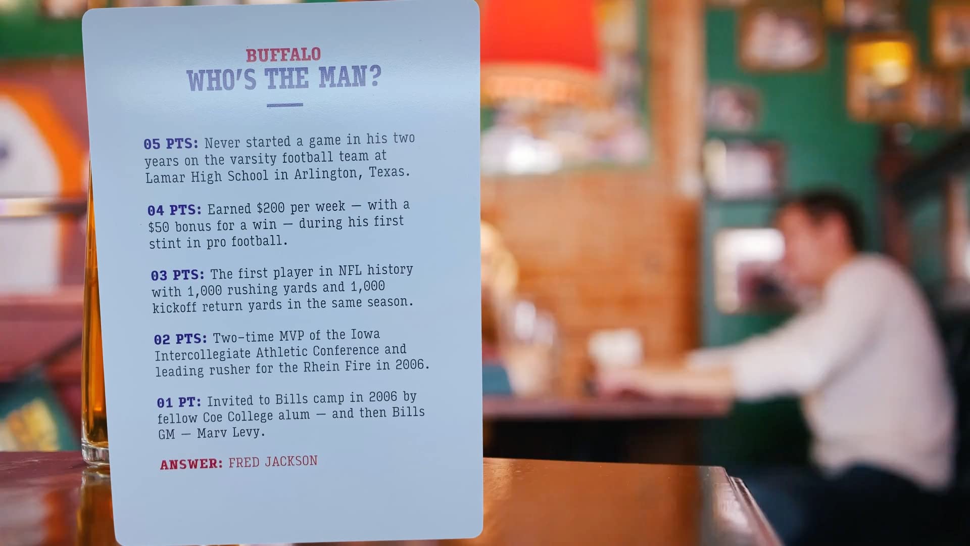 You Gotta Know Who’s the Man? - Buffalo Football