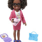 Barbie Chelsea Can Be Anything Doll & Playset, Brunette Boss Small Doll with Curly Hair, Outfit & 7 Career Accessories