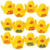 Fun Express Motivational Rubber Duckies - Fun & Engaging Positive Reinforcement Toys for Kids - Perfect for Classroom Rewards Party Favors Learning