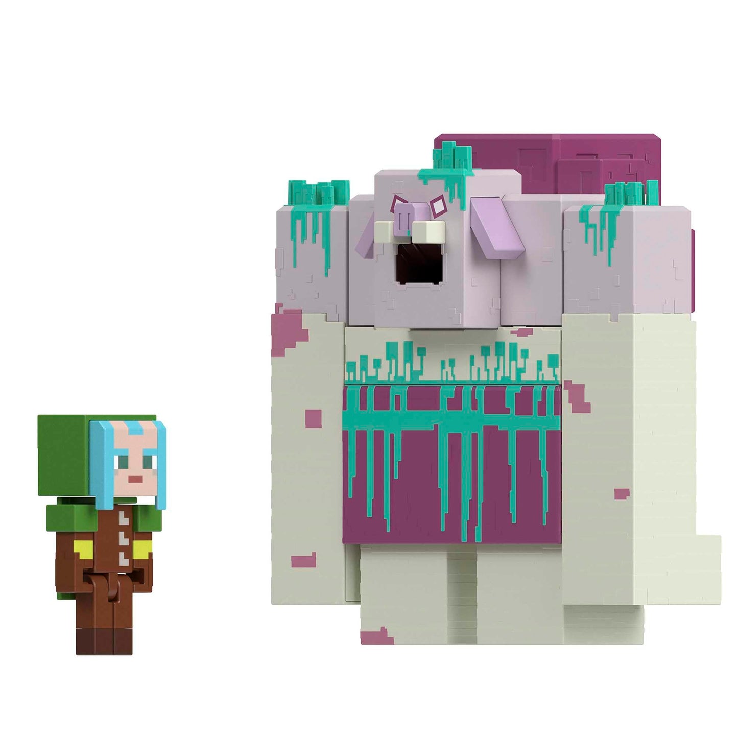Mattel Minecraft Legends Action Figure, Devourer with Slime Attack Move & Accessory, Collectible Toy in 3.25-inch Scale