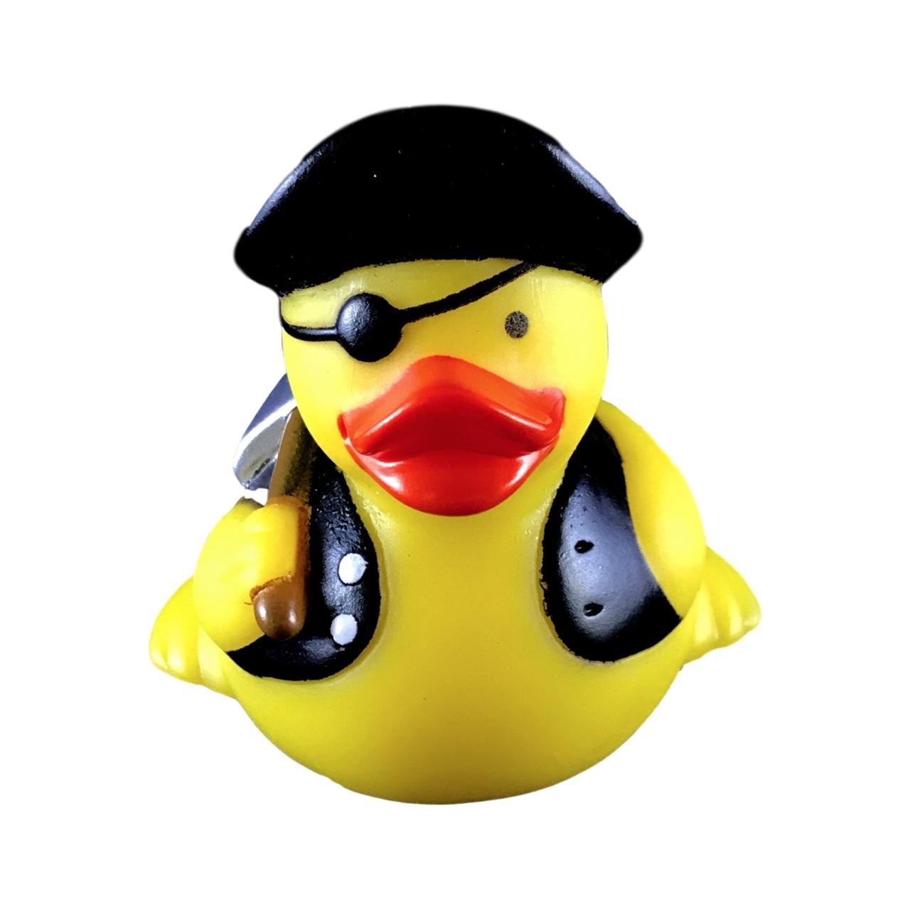 3" Pirate Rubber Duck [Sealed Hole, No Mildew] - Baby Safe Bathtub Bathing Toy