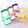 5Pcs Colourful Simulation Mini Folding Back Small Chair Model,Miniature Scene Accessories,Miniature Plastic Furniture Accessories Scene Props