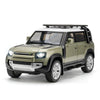 1/18 Scale Metal Alloy Diecast Vehicle Model Car Toy Collectible Model Truck for Land Rover Defender 110,with Sound Light Toys,Home Decorate, Green