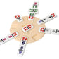Round Train Hub for Mexican Train Domino Game, Plastic Central Hub Only, 6.375-Inch Round Starter Hub, No Tiles Included