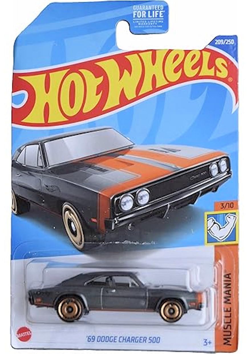 Hot Wheels 2022 Muscle Cars 5-Pack Bundle- Dodge Charger, '69 Camaro, Viper & More | Die-Cast Metal 1:64 Scale | Collector’s Limited Release L2593
