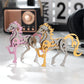 Mokrdomain Horse Zodiac 3D Metal Puzzle, Pink