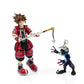KINGDOM HEARTS Official Exclusive Action Figure - 2-Pack Valor Form Sora & Heartless Soldier - Collectible Replica Figurine Toy for Game Franchise