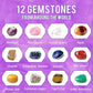 Liberty Imports 12-Pack Gem Digging Kit for Kids - Exciting Gemstone Mining Adventure - Educational STEM Crystal and Mineral Excavation - Party Favor