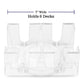 Brybelly Rotating Card Deck Tray | Standard Sized Playing Cards | Rotates in Any Direction | Clear | 6 Deck Tray