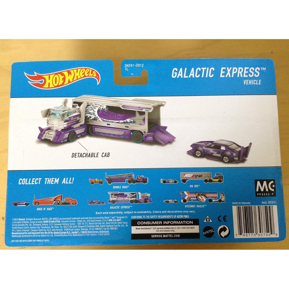 Hot Wheels Purple Galactic Express Hauler