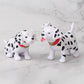 Lynkaye Mini Dog Figures,Resin Dollhouse Animal Figure for Dashboard Decorations,Office Home Desk Decorations,Car Ornament Interior Decors Rearview