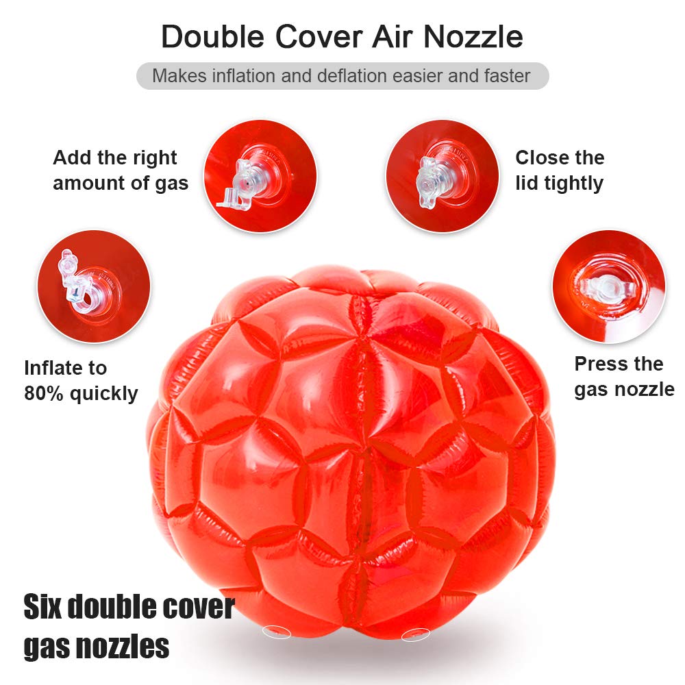 X XBEN 36" Inflatable Bumper Balls 2-Pack Giant Zorb Ball for Backyard