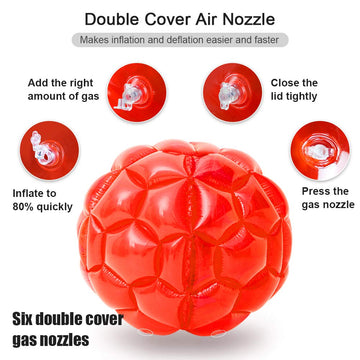 X XBEN 36" Inflatable Bumper Balls 2-Pack Giant Zorb Ball for Backyard