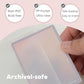 White Card Binder 4 Pocket, Trading Card Binder with Zipper, Holds 160 Card