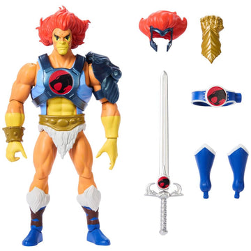 Masters of the Universe Origins & Thundercats Action Figure Lion-O, 1980s Crossover Toy, 5.5-inch Posable, Removable Armor, Accessory & Mini Comic